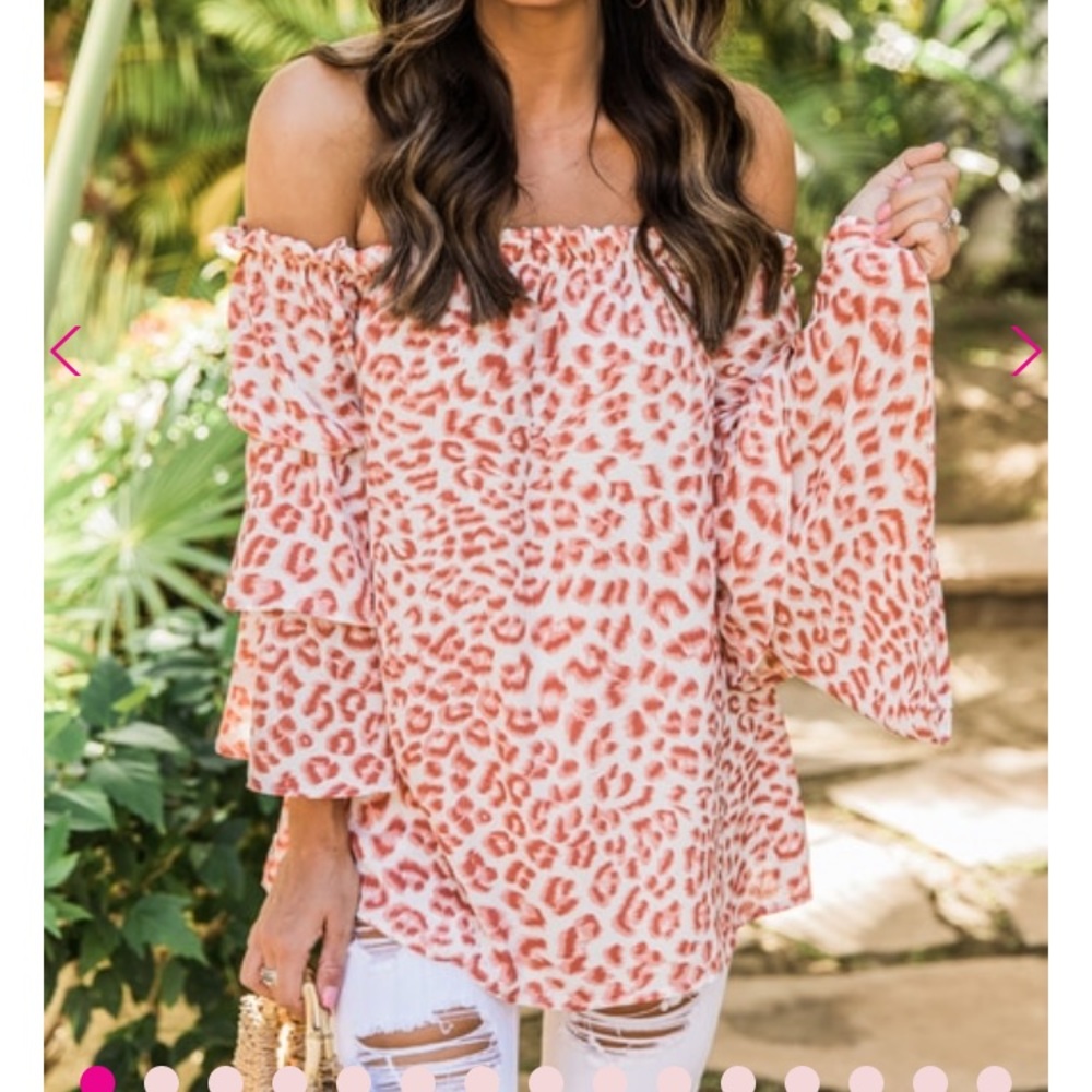 Animal print blouse